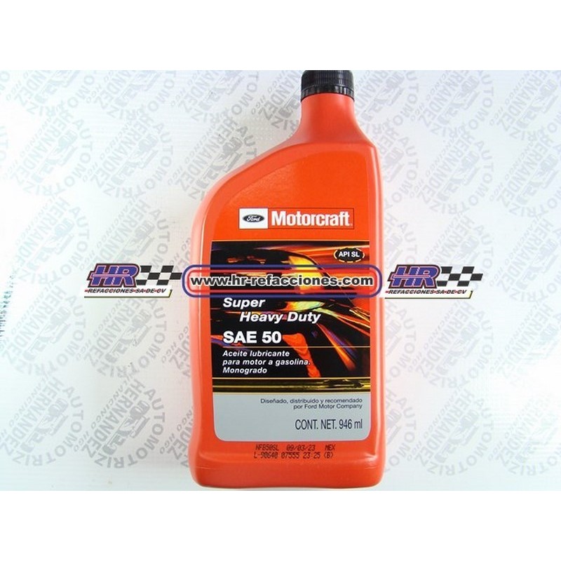 QUIMICOS ACEITE  MOTOR 946 ML MOTORCRAFT SA3 50 MSLX 0ASAE50 B