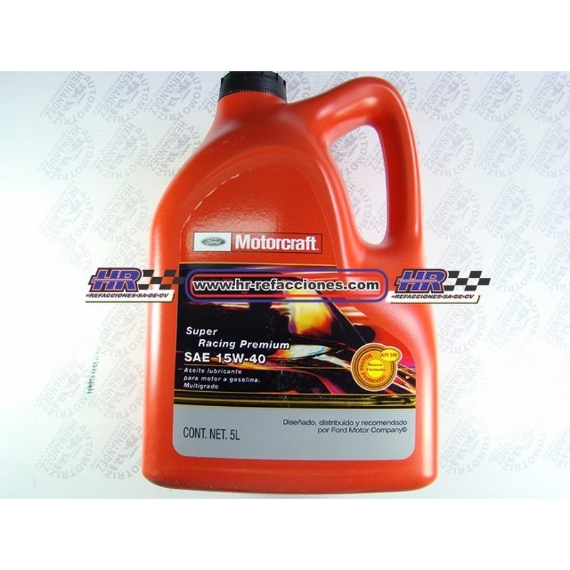 QUIMICOS ACEITE  MOTOR GALON MOTORCRAFT SAE 15W-40 MULTIGRADO MSNX 015W40 G4