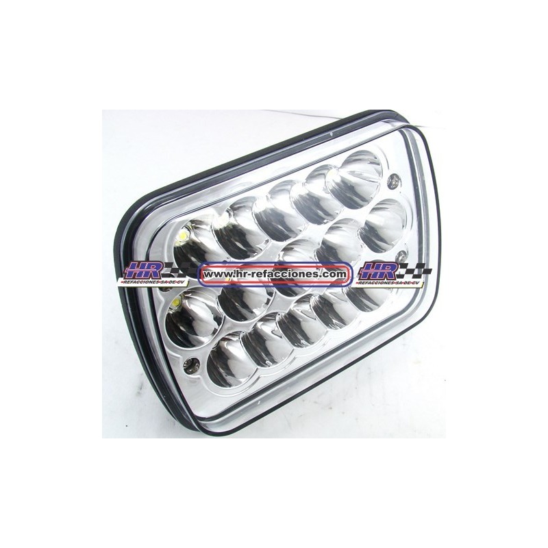 UNIDAD  6052 6054 HIPERLED CON 15 LED 2700LM 6000K (( JUEGO ))  SELLADA BLANCO