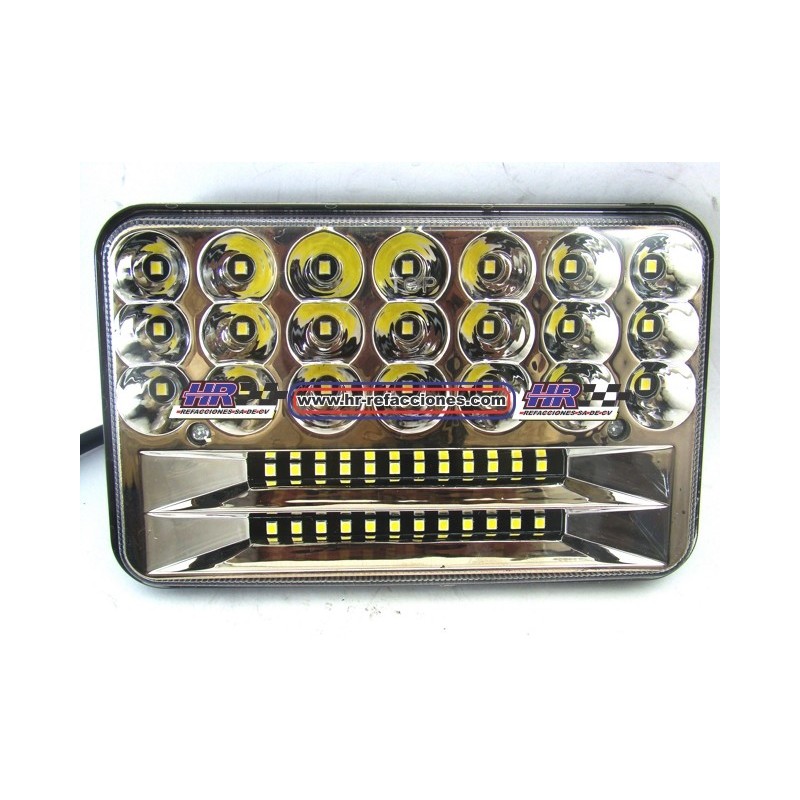 UNIDAD  4656 HIPERLED 45 LEDS ALTA Y BAJA 45W  12-24V ULTRA SLIM  (( JUEGO))