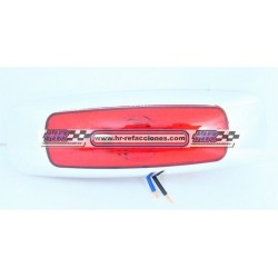 ACC LUZ  PLAFON LATERAL LED ROJO 3 LED GEL CROMADO