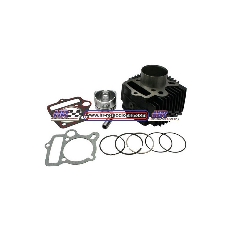 MOTOCICLETAS  CILINDRO COMP 110CC FIERRO DINAMO METRO  (PISTON EMPAQUE PASADOR EMPAQUE)