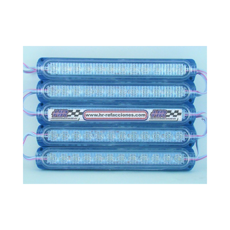 ACC LUZ  PLAFON LATERAL 12 LEDS 18 CM AZUL PIEZA