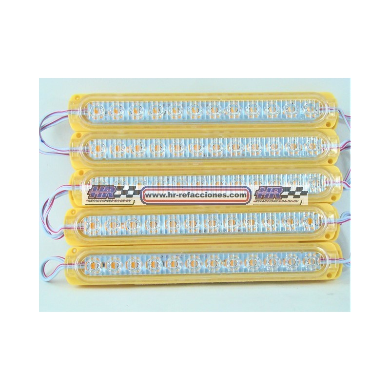 ACC LUZ  PLAFON LATERAL 12 LEDS 18 CM AMBAR PIEZA