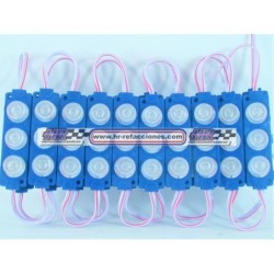 ACC LUZ  PLAFON LATERAL  3 LED AZUL 7 5 CM PIEZA