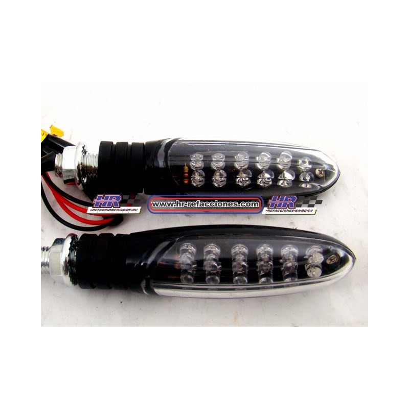 MOTOCICLETAS  DIRECCIONAL LED AZUL DORADO NEGRO ROJO 501