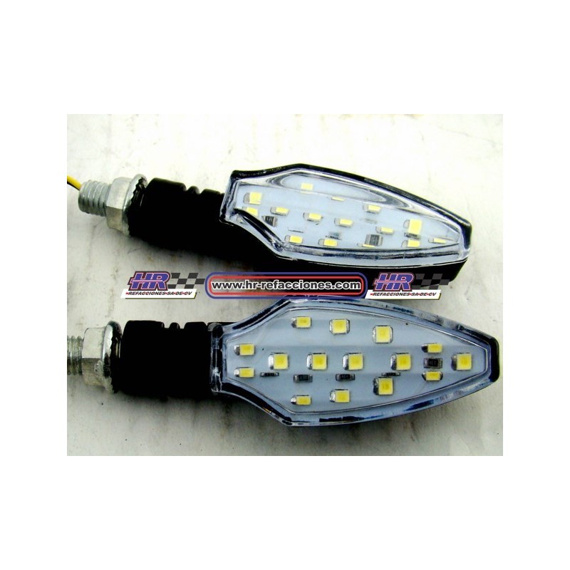 MOTOCICLETAS  DIRECCIONAL LED AZUL ROJO NEGRO 506