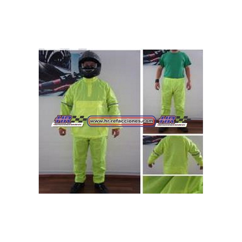 MOTOCICLETAS  IMPERMEABLE CX 2 PZAS CON PANTALON