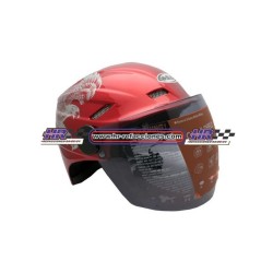 MOTOCICLETAS  CASCO MEDIO CON MICA ALTO IMPACTO COLORES 308-R