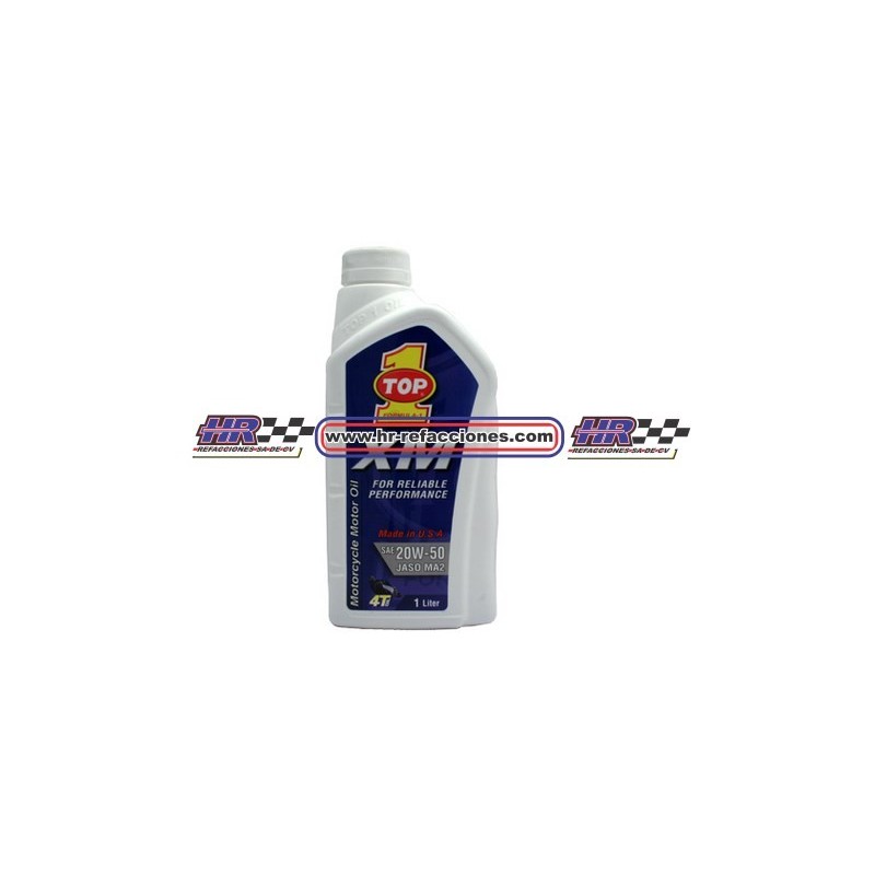 MOTOCICLETAS  ACEITE MOTOR 946 ML TOP UNO FORMULA UNO XM MOTO 20W50 1L