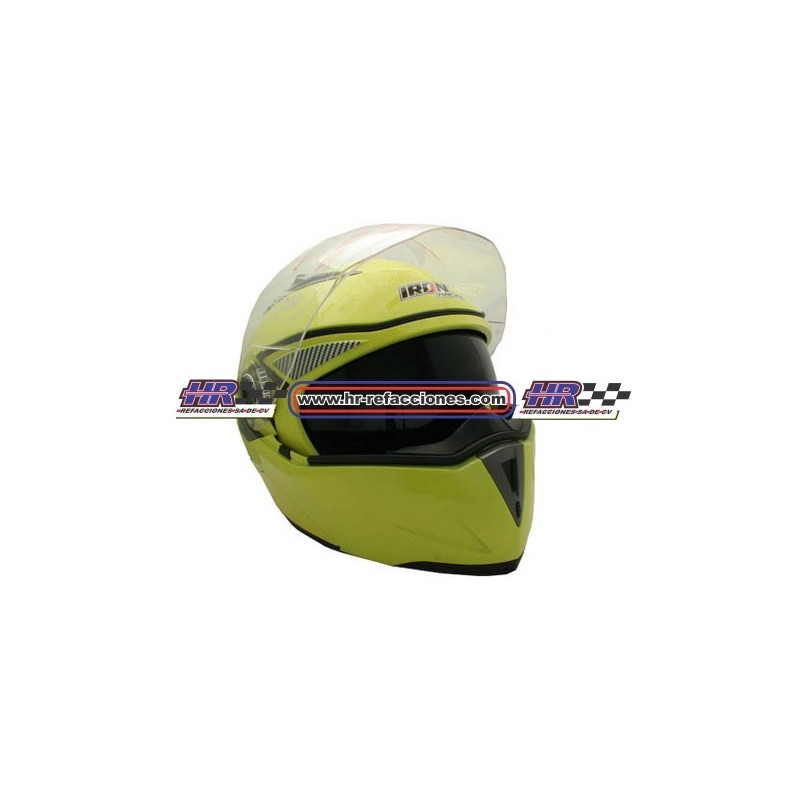 MOTOCICLETAS  CASCO ABATIBLE IRON RACING DOT LISO