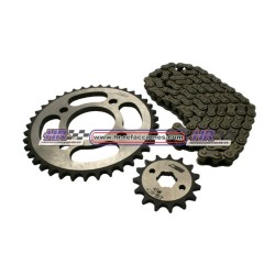 MOTOCICLETAS  KIT ENGRANES CON CADENA 38T/15T 428H*108 125Z MASUDA