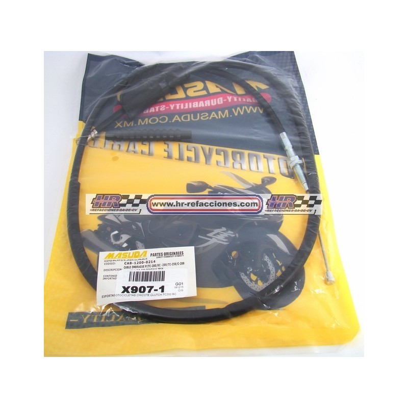 MOTOCICLETAS  CHICOTE CLUTCH TC200 RC200 TC250 C200 CARABELA BG200 BENFALA 2014