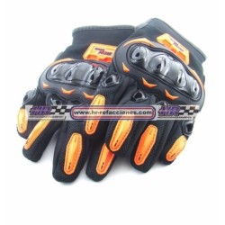 MOTOCICLETAS  GUANTES MOTOCICLISTA IRON RACING SPEED NEON TALLAS L  M  XL