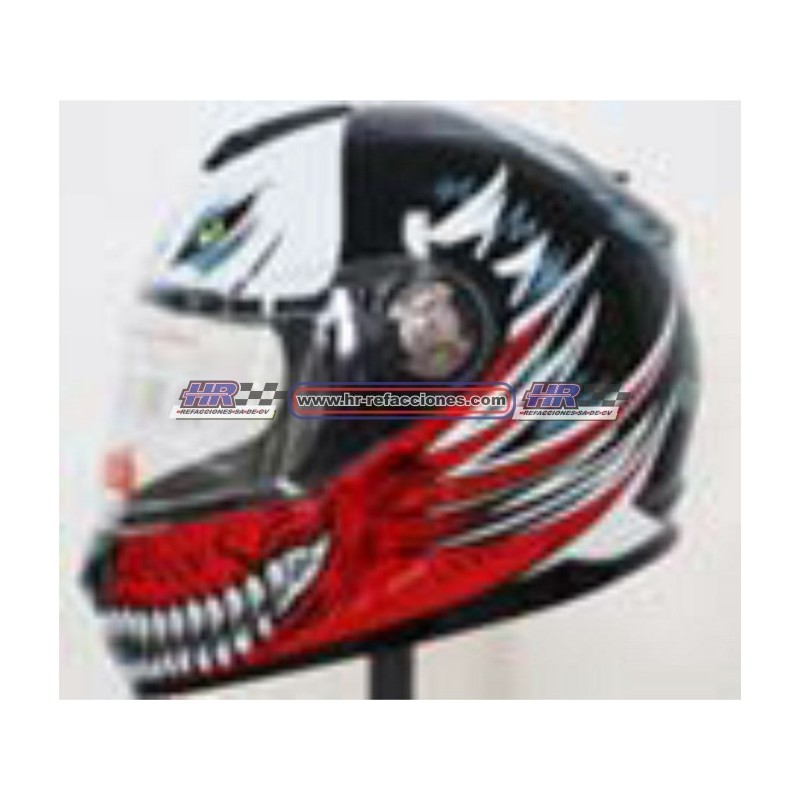 MOTOCICLETAS  CASCO CERRADO BIRDMAN ROJO DOT IR-65