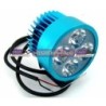 MOTOCICLETAS  FARO AUXILIAR LED REDONDO HIPERLED PIEZA 4 LEDS FIJO SIN FUNCIONES 55MM