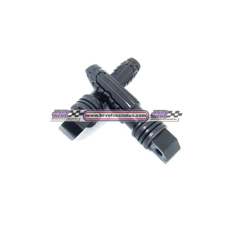 MOTOCICLETAS  POSAPIE TRASERO ALUMINIO IR2809 NEGRO