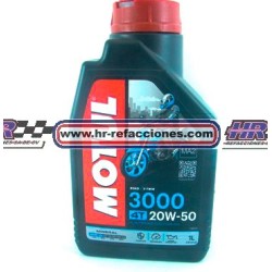 MOTOCICLETAS  ACEITE MOTOR 946 ML MOTUL MINERAL 3000 4 TIEMPOS 20w50 1 LTS