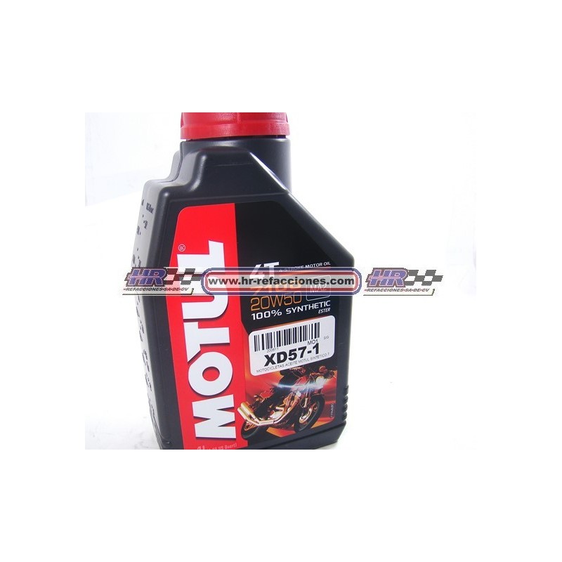 MOTOCICLETAS  ACEITE MOTOR 946 ML MOTUL SINTETICO 7100 4 TIEMPOS 20W50 1LT