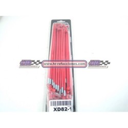 MOTOCICLETAS  RAYOS 8G-170 CG 125 DELANTERO RXZ 100 RX115 ROJO JUEGO