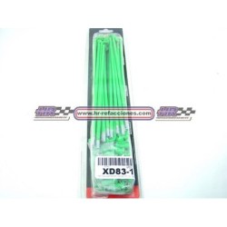 MOTOCICLETAS  RAYOS 8G-170 CG 125 DELANTERO RXZ 100 RX115 VERDE JUEGO