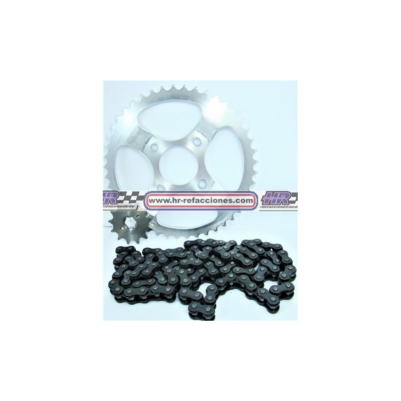 MOTOCICLETAS  KIT ENGRANES CON CADENA DM150 MOTOKING 520 45T-12T DM150 ITALIKA