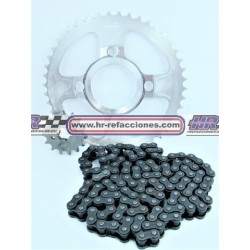 MOTOCICLETAS  KIT ENGRANES CON CADENA DM200 ZDM200 2014-2020 ITALIKA