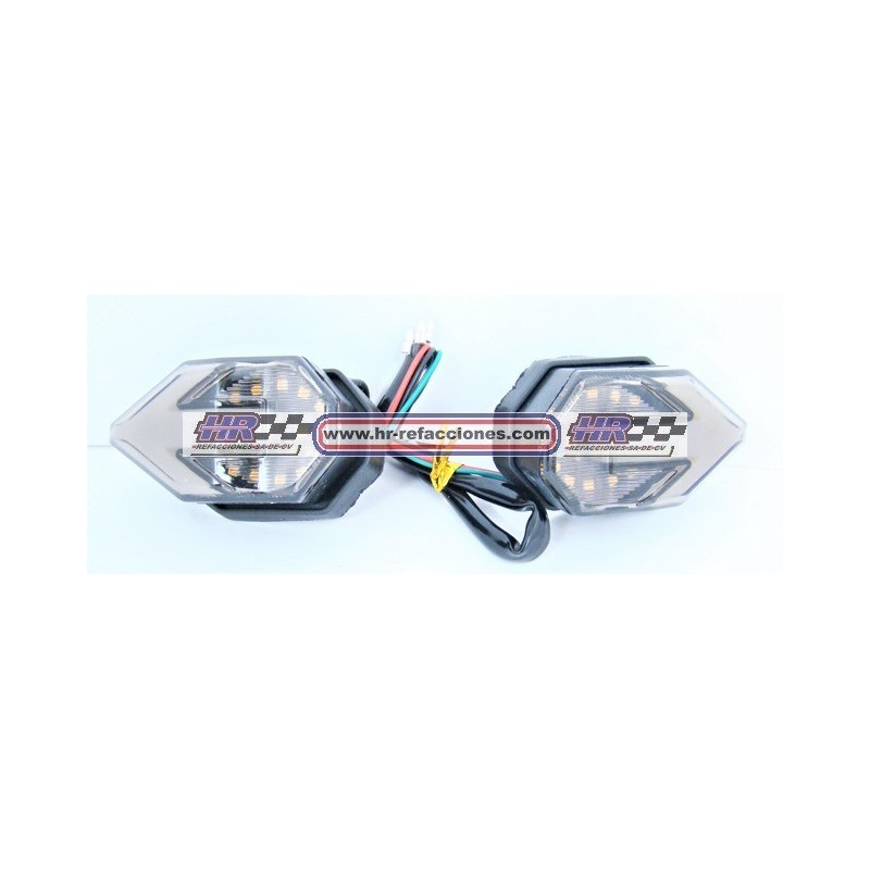 MOTOCICLETAS  DIRECCIONAL LED GEL PARA FACIA JGO