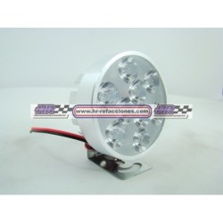 MOTOCICLETAS  FARO AUXILIAR LED 9 LED ALTA BAJA Y ESTROBO PIEZA 70MM