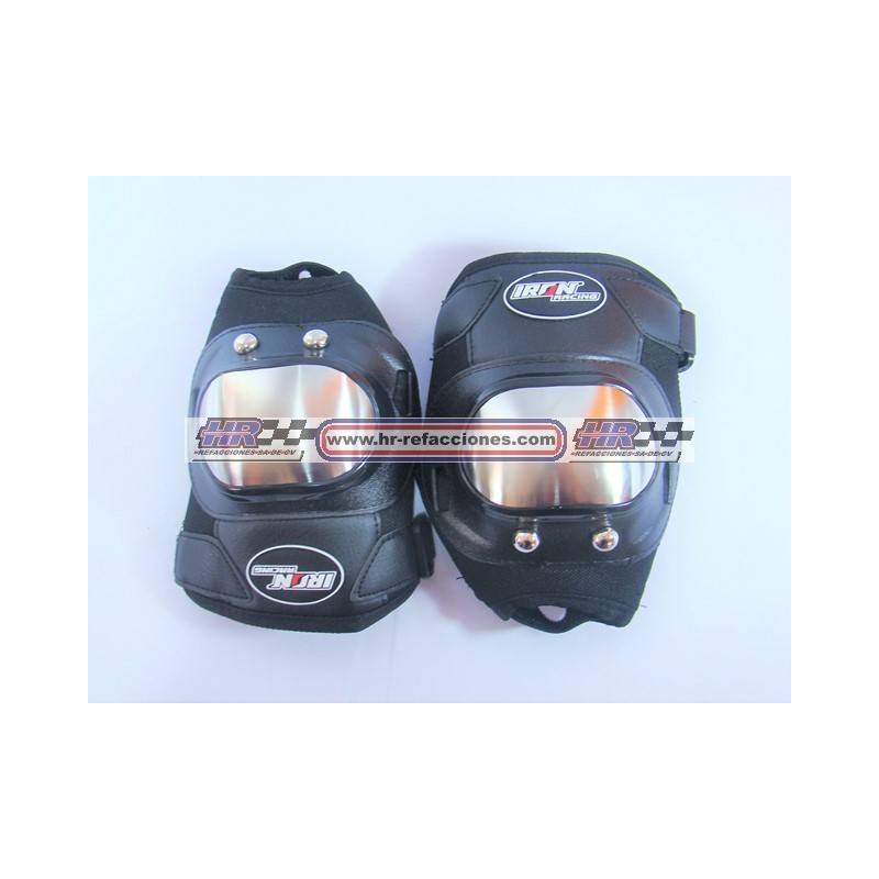 MOTOCICLETAS  RODILLERAS IR071 ACERO INOXIDABLE 2 PZAS