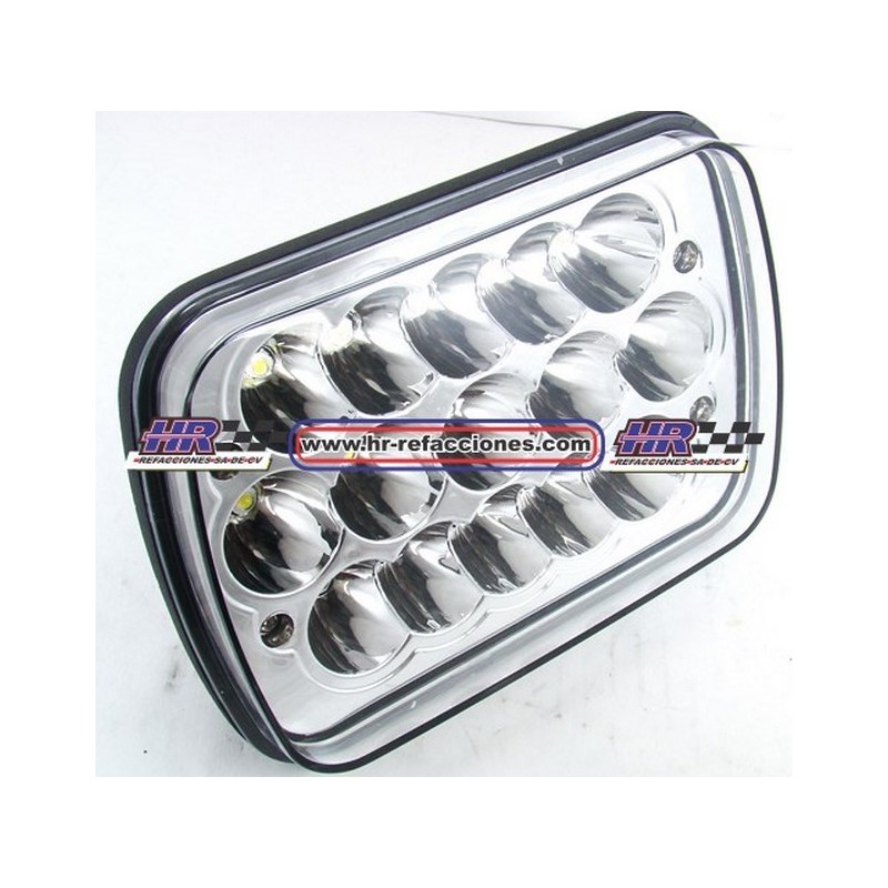 UNIDAD  6052 6054 HIPERLED CON 15 LED 2700LM 6000K (( JUEGO ))  SELLADA BLANCO