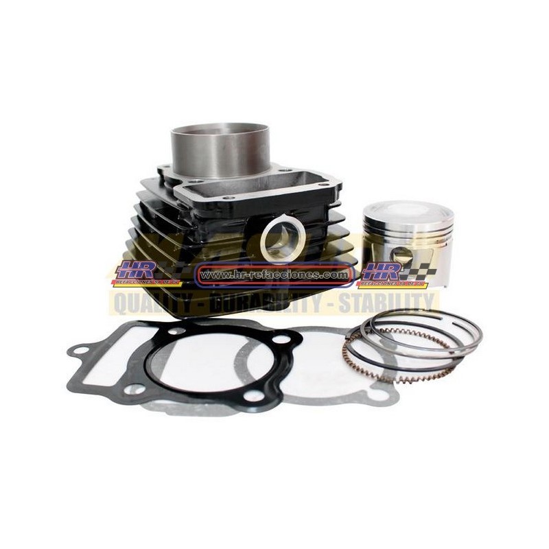 MOTOCICLETAS  KIT CILINDRO COMPLETO CON PISTON, ANILLOS Y PASADOR ITALIKA FT150/RC150/DINAMO 150 U4