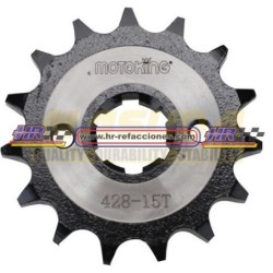 MOTOCICLETAS  ENGRANE TRACCION ACERO 1045 MOTOKING 15T FT150/FT150GT/FORZA150