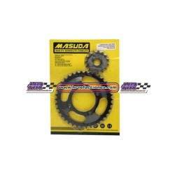 MOTOCICLETAS  KIT ENGRANE TRACCION FT125 09-10 INVICTA JUEGO MASUDA 428 38-15