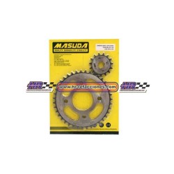 MOTOCICLETAS  KIT ENGRANE TRACCION FT150 DE TRABAJO JUEGO MATSUMA 428-39T/15T