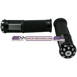 MOTOCICLETAS  PUÑO ALUMINIO MSD-285 NEGRO JGO