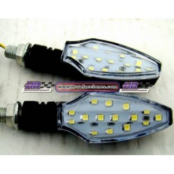 MOTOCICLETAS  DIRECCIONAL LED AZUL ROJO NEGRO 506