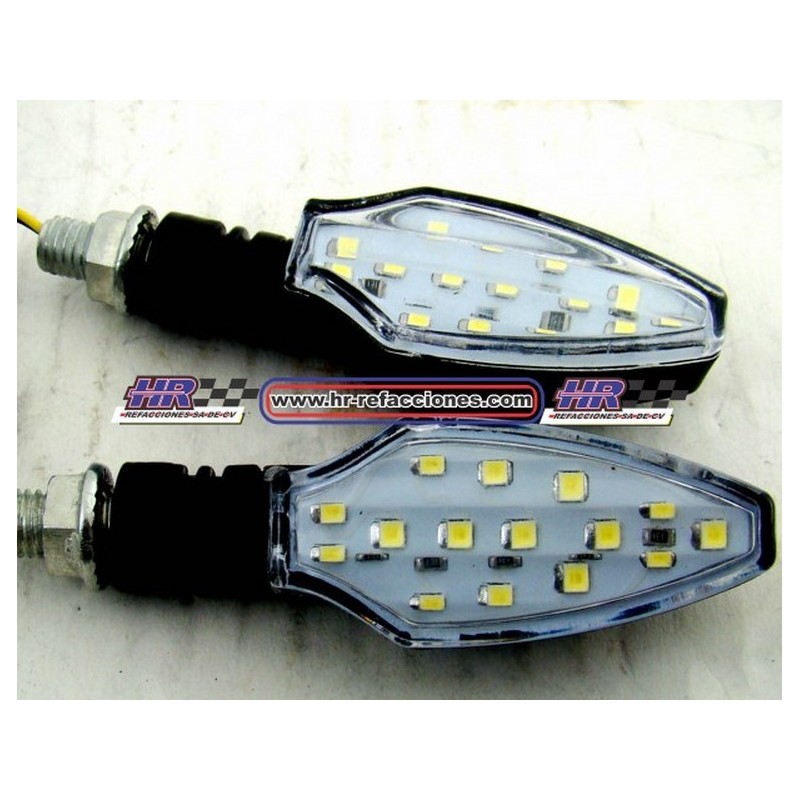 MOTOCICLETAS  DIRECCIONAL LED AZUL ROJO NEGRO 506