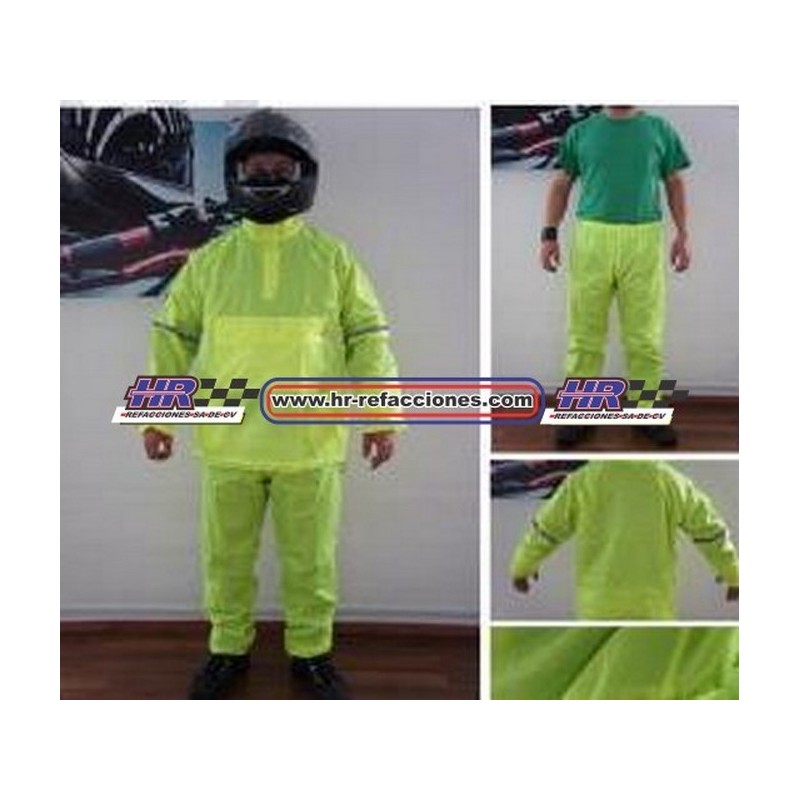 MOTOCICLETAS  IMPERMEABLE CX 2 PZAS CON PANTALON