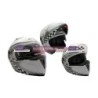 MOTOCICLETAS  CASCO ABATIBLE RACING DOBLE MICA BLANCO COMP  (M)