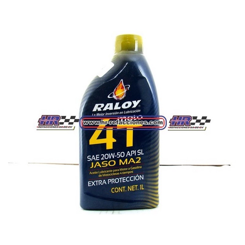 MOTOCICLETAS  ACEITE MOTOR 946 ML RALOY MOTO 4T 20W50 LT