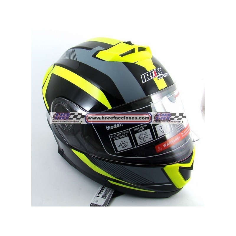 MOTOCICLETAS  CASCO IRON RACING DOT ILUSION IR-160 DIF TALLAS