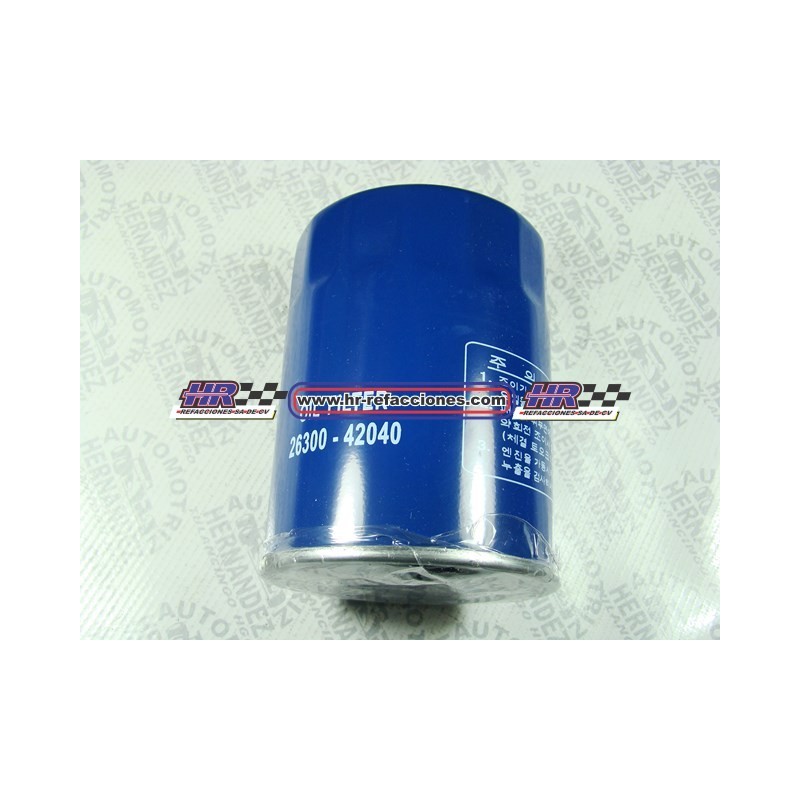 FILTRO ACEITE  CHRYSLER H-100	 2003-04 	2 4L G4CS (GASOLINA)