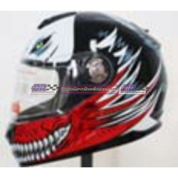 MOTOCICLETAS  CASCO CERRADO BIRDMAN ROJO DOT IR-65