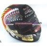 MOTOCICLETAS  CASCO IRON RACING INDIAN CHIEF NEGRO AMARILLO MATE DOT