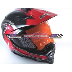 MOTOCICLETAS  CASCO CROSS IRON RACING ROJO K-13 DOT