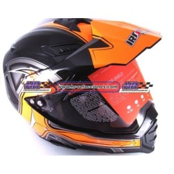 MOTOCICLETAS  CASCO CROSS IRON RACING COLORES DOT K-22