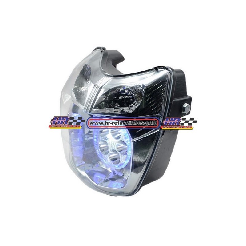 MOTOCICLETAS  FARO DELANTERO IT FT 150 GT (11-13) LED CON AUX AZUL