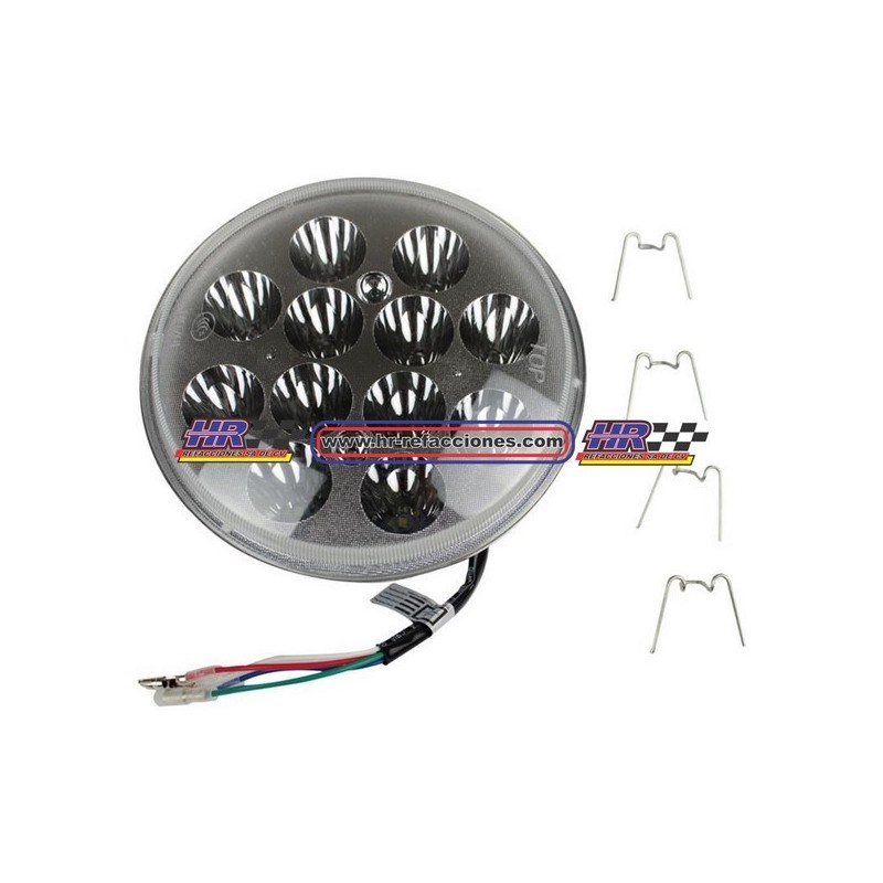 MOTOCICLETAS  FARO DELANTERO REDONDO UNIVERSAL LED 6 5  UNIVERSAL