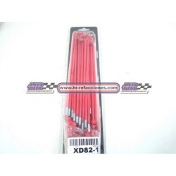 MOTOCICLETAS  RAYOS 8G-170 CG 125 DELANTERO RXZ 100 RX115 ROJO JUEGO